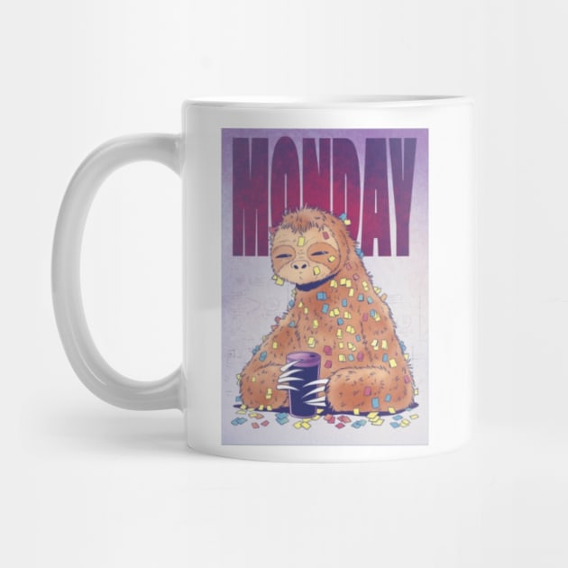 Monday Sloth by Digital-Zoo